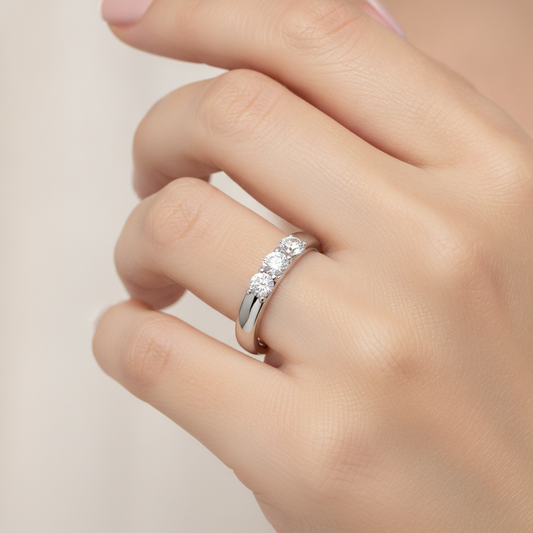 Grace Quad Stone Ring In 925 Sterling Silver - Fourteen