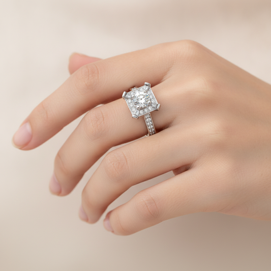 The Attractive Single Stone Ring - Fourteen
