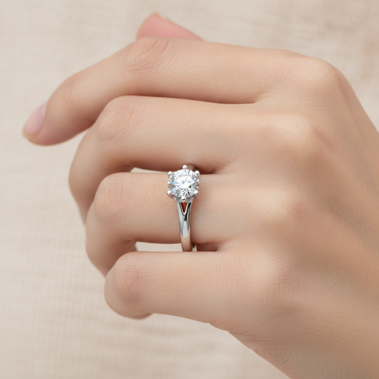 The Confident Single Stone Ring - Fourteen