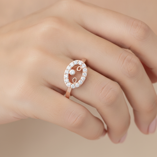 Dew Drop Ring In 925 Sterling Silver - Fifteen