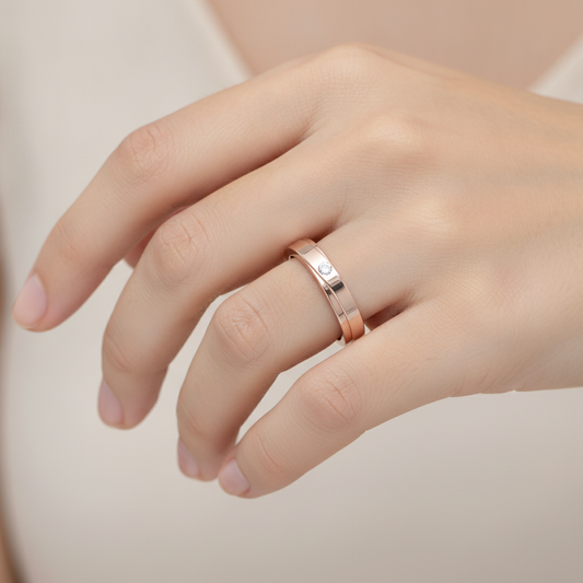 Uni Band 2 Ring In 925 Sterling Silver - Fourteen
