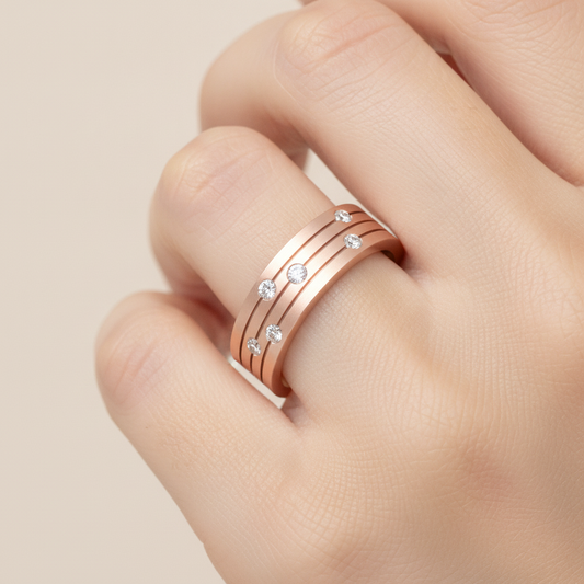 Astonishing Band In 925 Sterling Silver - Fourteen