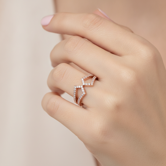 Azurre Ring In 925 Sterling Silver - Fifteen
