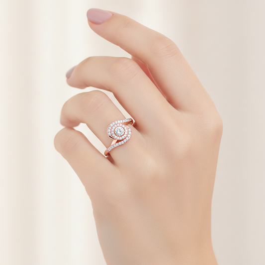 Pleasing Halo Ring - Fifteen