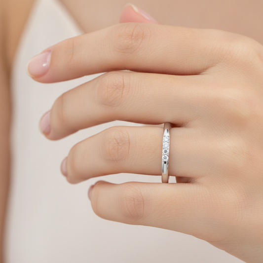 Mirinda Stackable Ring In 925 Sterling Silver - Fourteen
