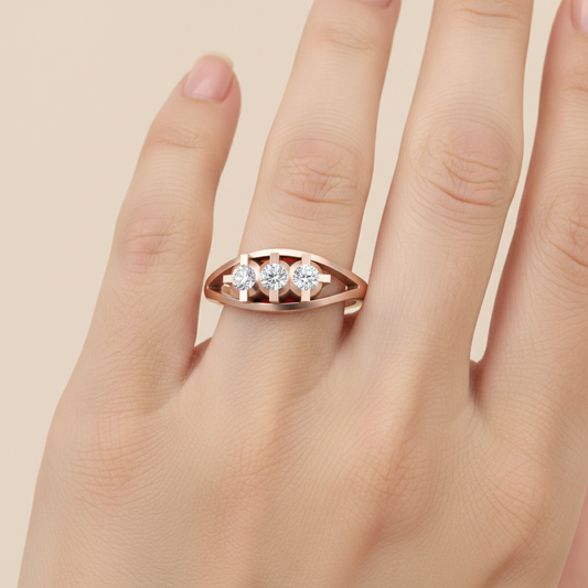 Kelly Rounded Band In 925 Sterling Silver - Fourteen