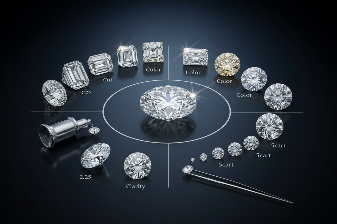 Diamond 4Cs Explained: Cut, Colour, Clarity and Carat Complete Guide