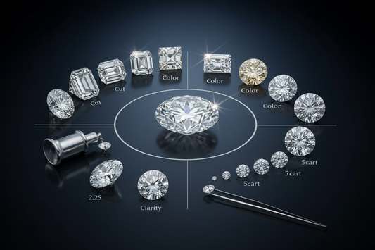 Diamond 4Cs Explained: Cut, Colour, Clarity and Carat Complete Guide