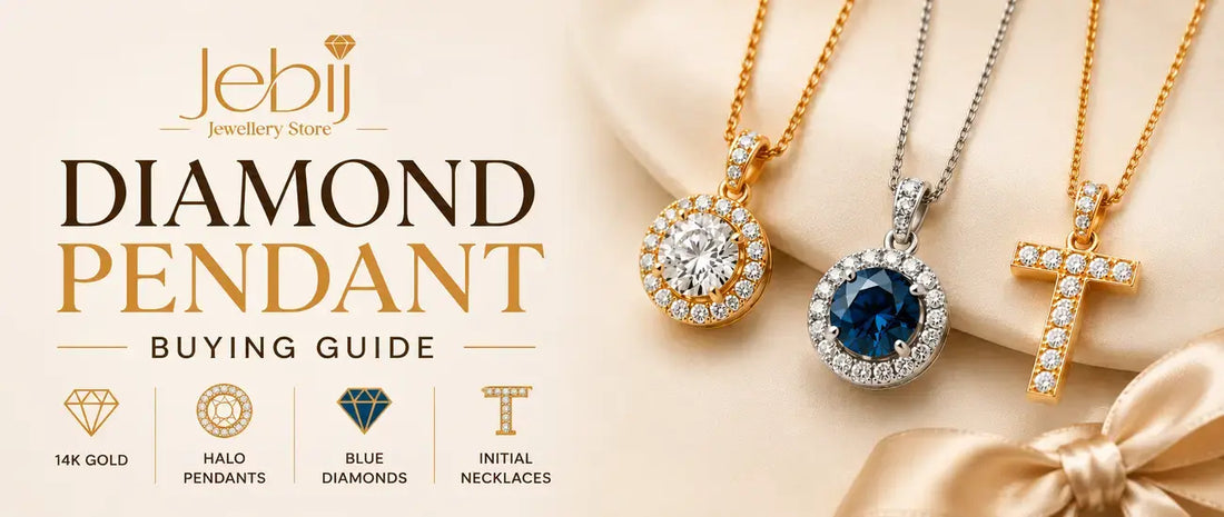 Diamond Pendant Buying Guide: 14K Gold Halo, Blue Diamonds, and Initial Necklaces Explained