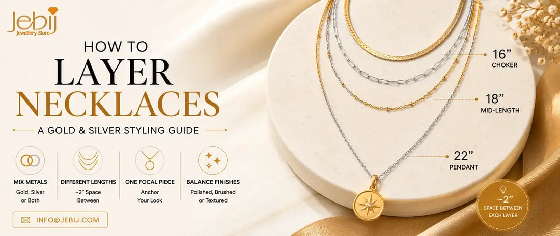 How to Layer Necklaces: A Gold and Silver Styling Guide