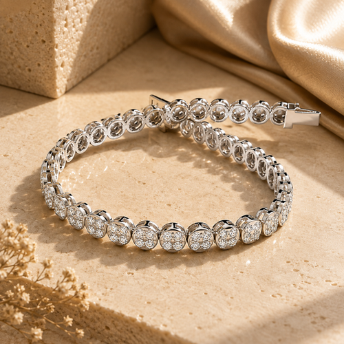 Diamond Tennis Bracelets in Solid Gold