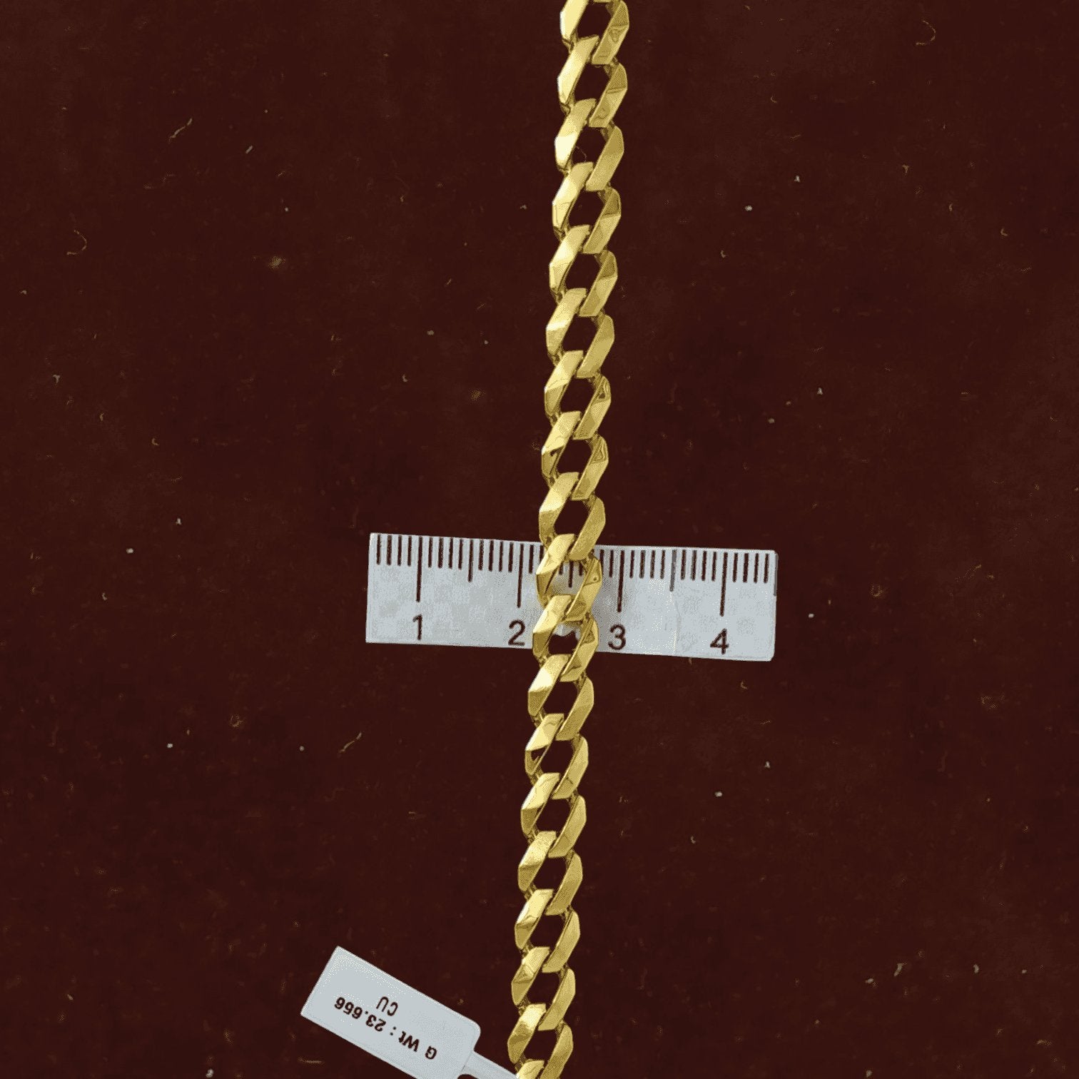 Bold Men’s Gold Chain Bracelet Wide Cuban Curb Style - Three