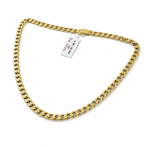 Cuban Link Chain Necklace with Box Clasp 20 Inch Statement Jewelry
