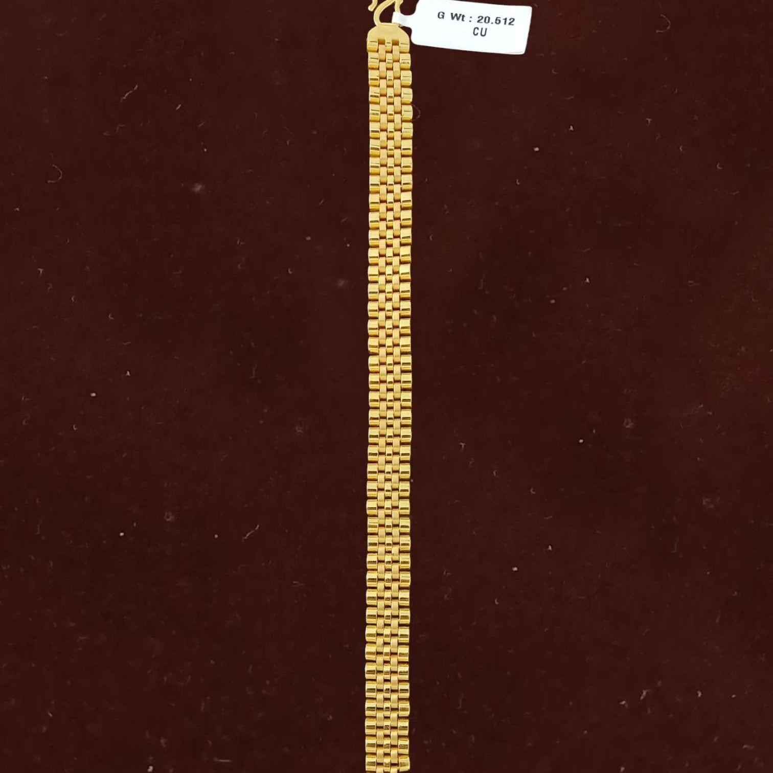 Wide Mesh Link Bracelet With S Hook - Four