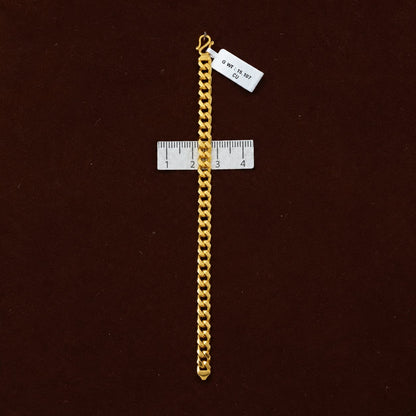 Chunky Cuban Link Chain Bracelet With S Hook - Three