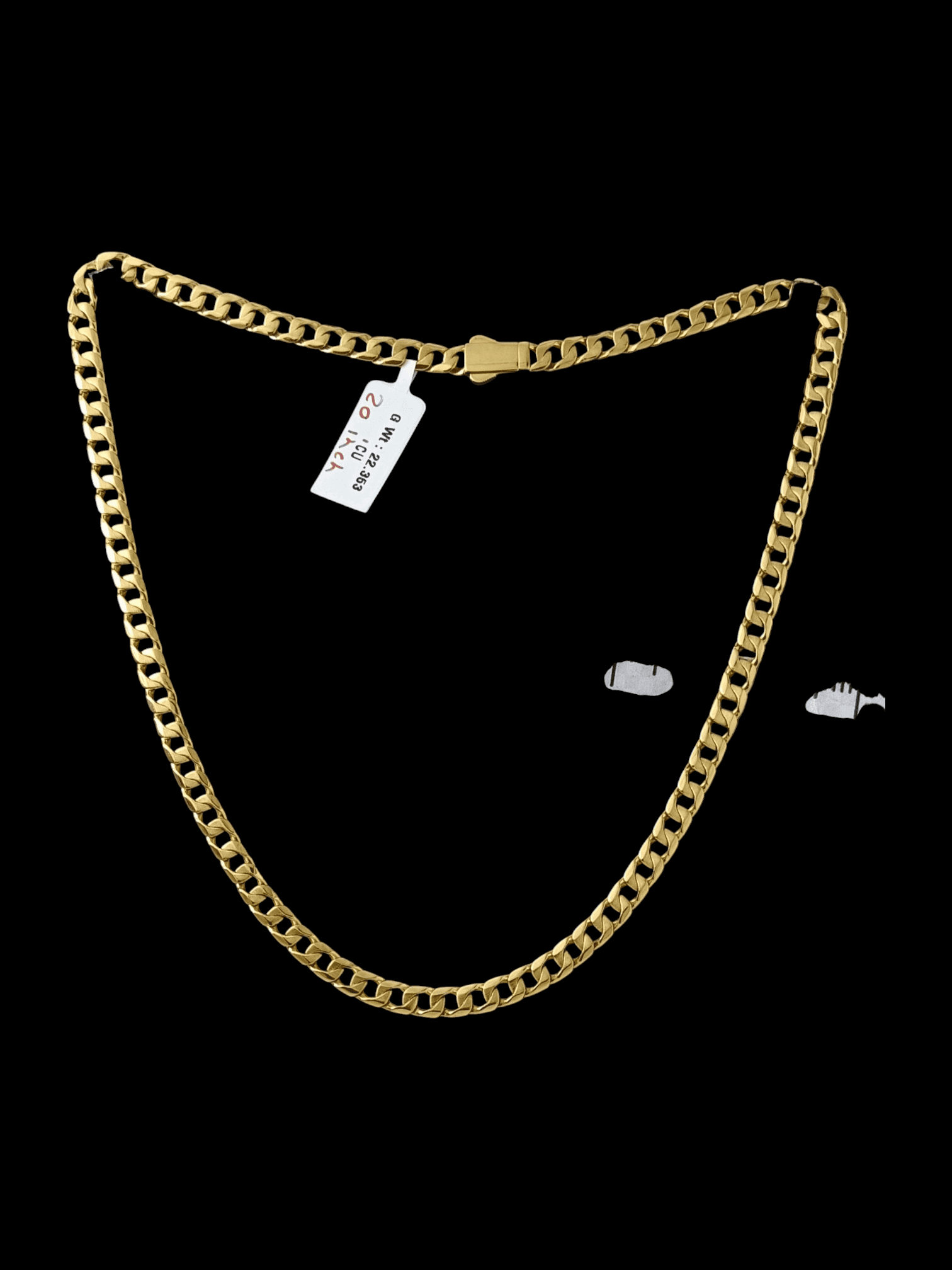Cuban Link Chain Necklace With Box Clasp  20 Inch Statement Jewelry - Five