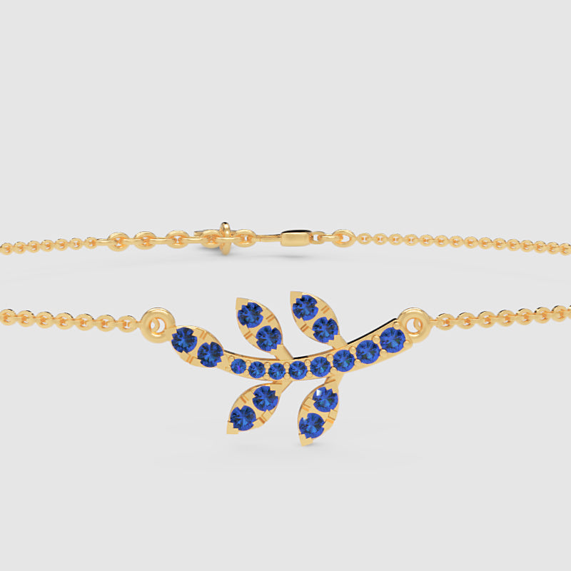 Blue Crystal Dragonfly Pendant Necklace With Chain - Four