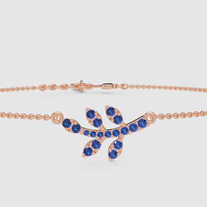 Blue Crystal Dragonfly Pendant Necklace With Chain - Six