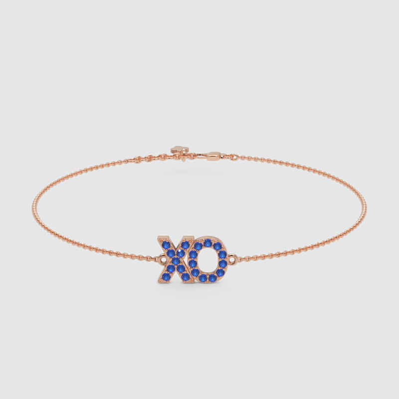 Blue Sapphire Xo Hugs And Kisses Bracelet - Seven