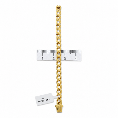 Cuban Link Chain Bracelet With Lobster Clasp 6Mm Wide 8 Inch Length - One
