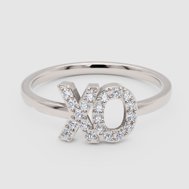 Diamond Xo Hugs And Kisses Ring - One