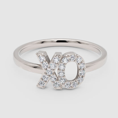 Diamond Xo Hugs And Kisses Ring - One