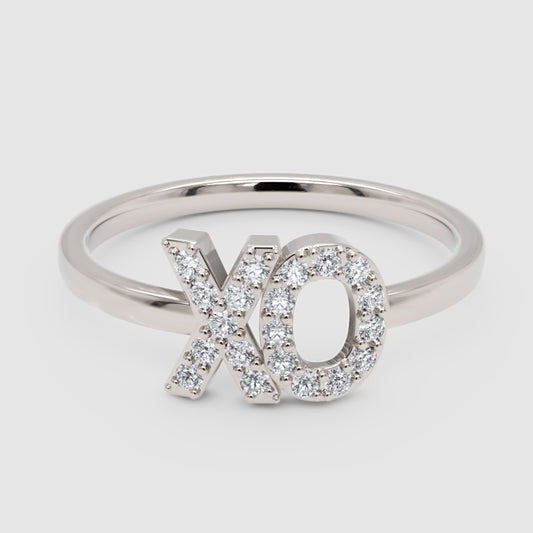 Diamond XO Hugs and Kisses Ring