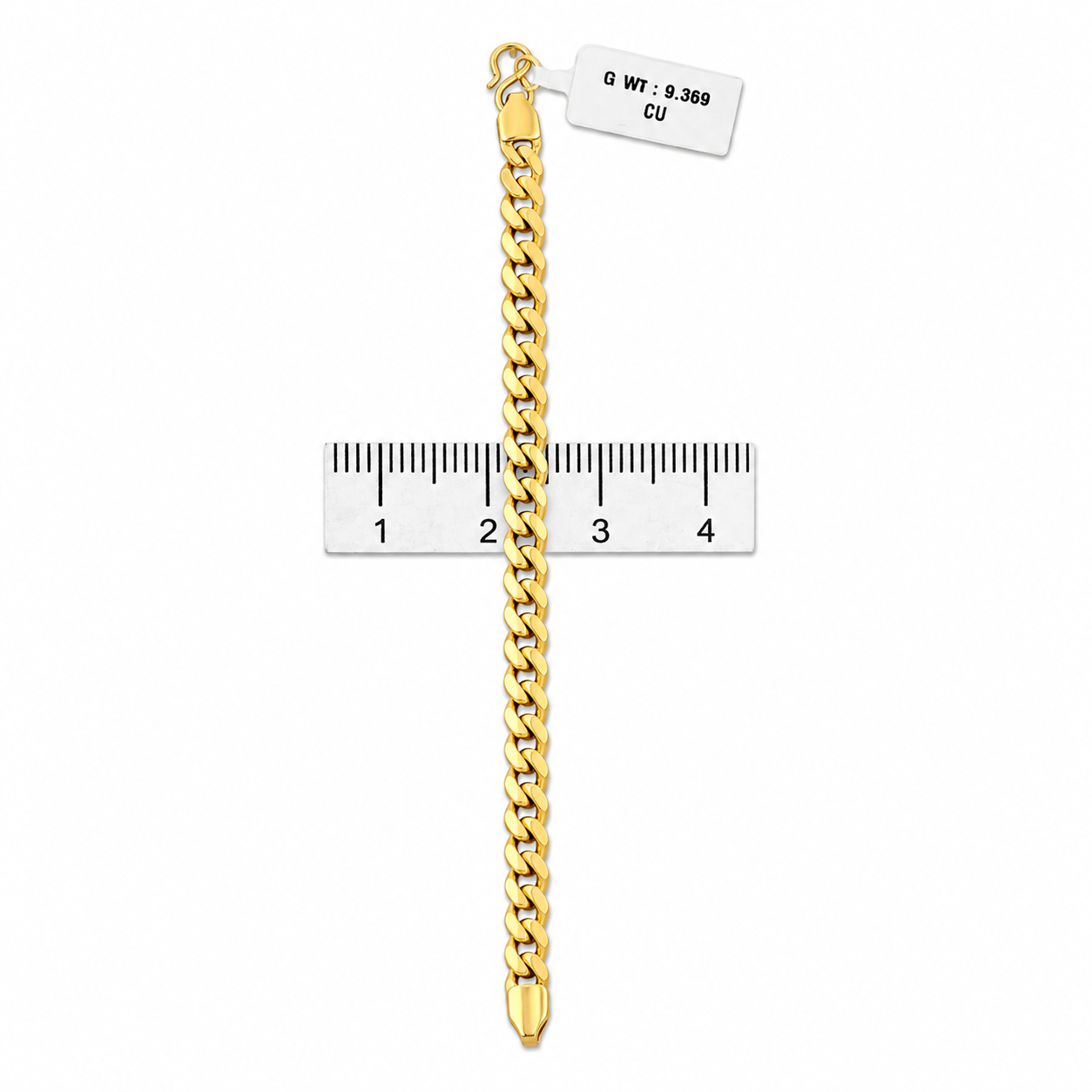 Cuban Link Chain Bracelet With S Hook - One