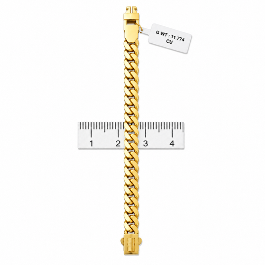 Cuban Link Chain Bracelet With Box Clasp For Men 5.5 Mm Wide - One