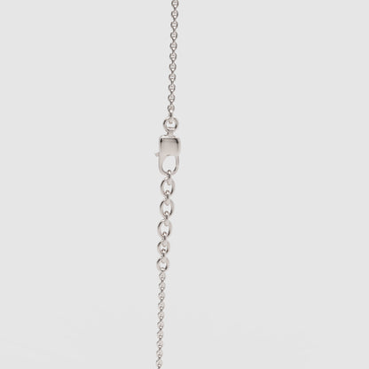 Diamond Open Heart Pendant Necklace For Women | White Gold Pave Heart With Adjustable 16–17 Inch Chain - Seven