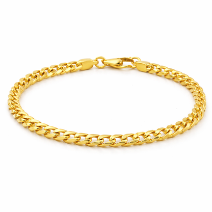 Cuban Link Chain Bracelet With S Hook - Three