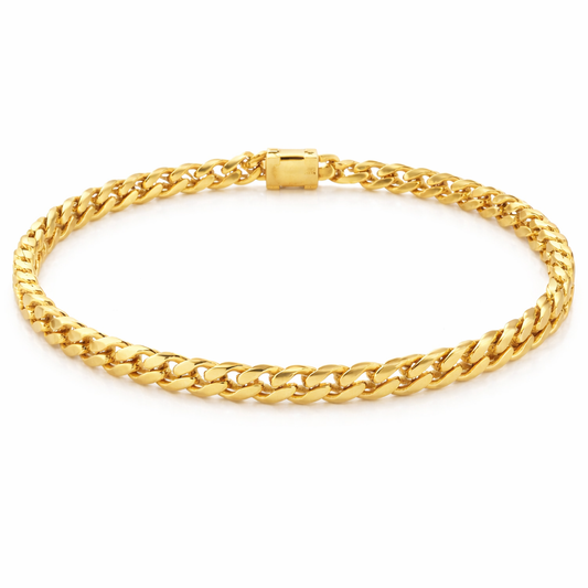 4 Mm Cuban Bracelet - One