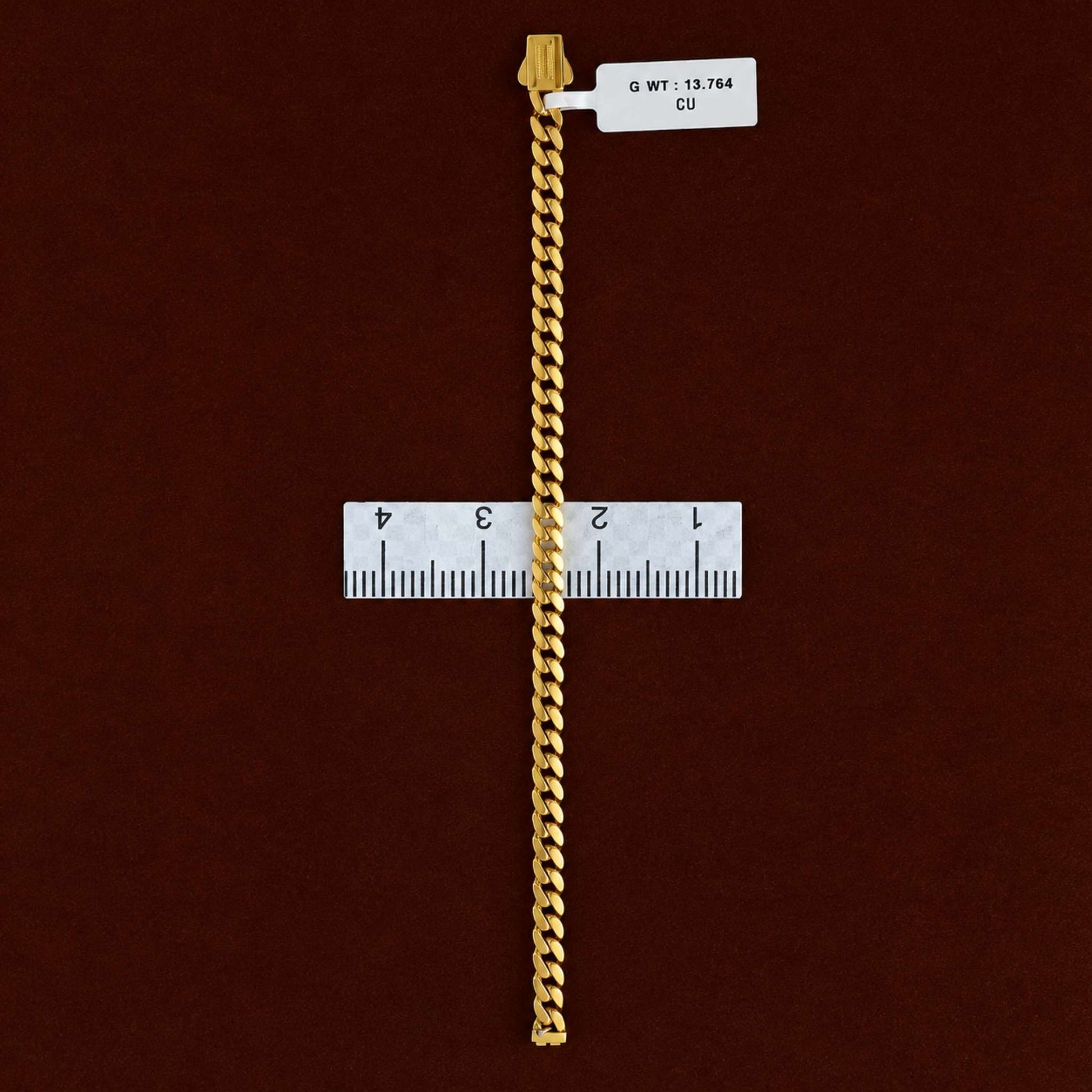4 Mm Cuban Bracelet - Four