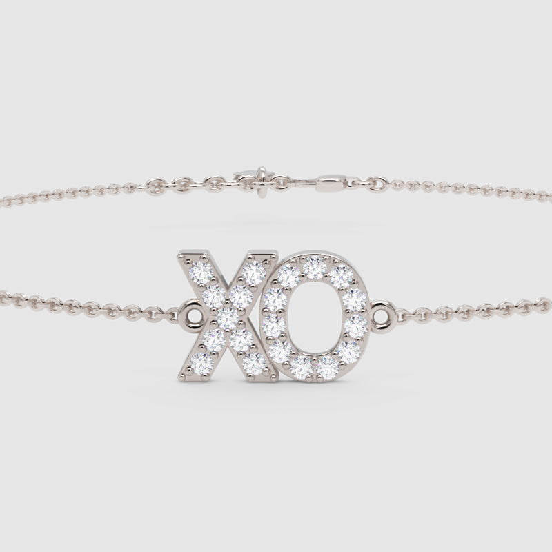 Xo Hugs And Kisses Crystal Bracelet - One
