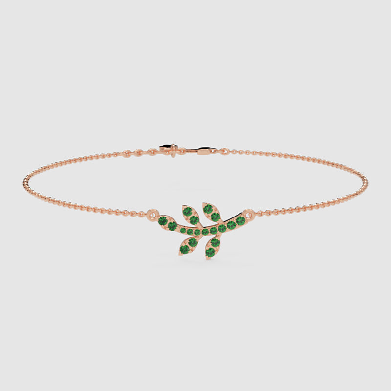 Emerald Dragonfly Pendant Necklace With Chain Bracelet - Three