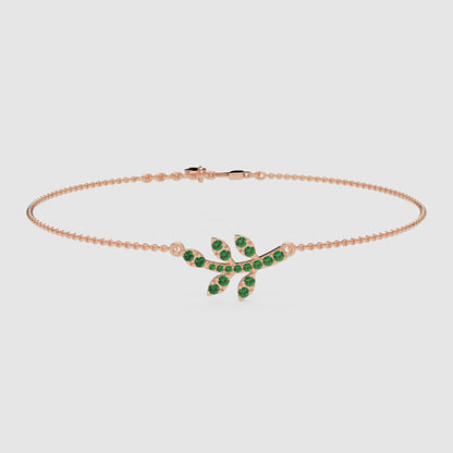Emerald Dragonfly Pendant Necklace With Chain Bracelet - Three