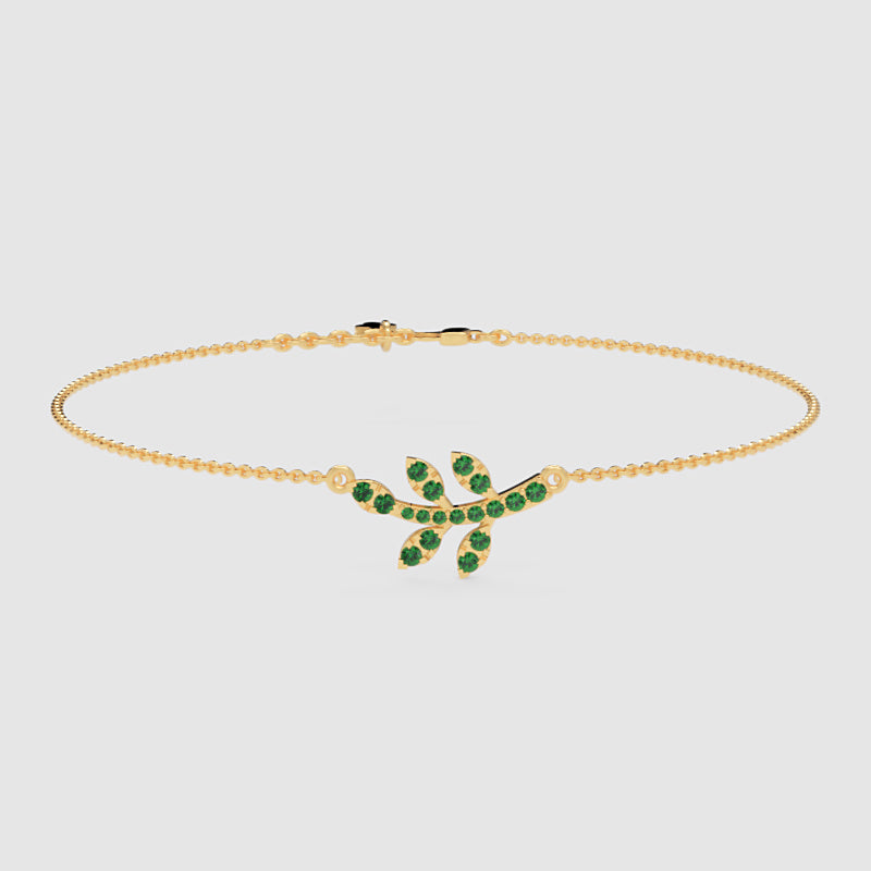 Emerald Dragonfly Pendant Necklace With Chain Bracelet - Five