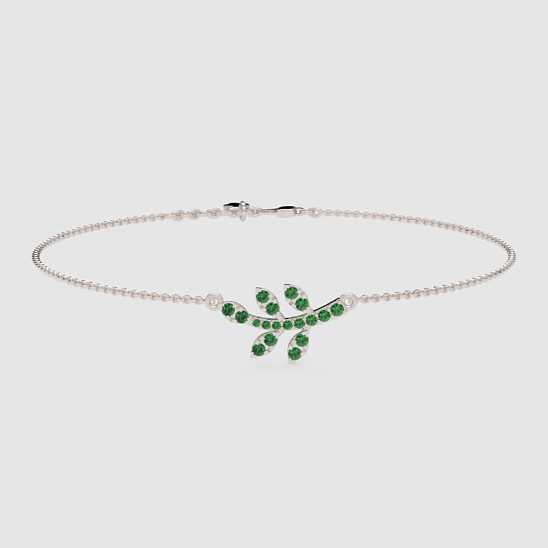 Emerald Dragonfly Pendant Necklace With Chain Bracelet - Seven