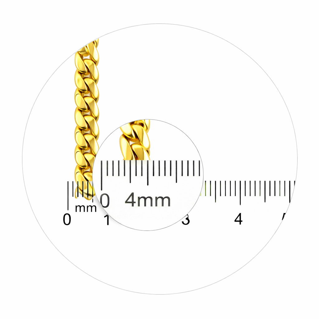 4 Mm Cuban Bracelet - Five