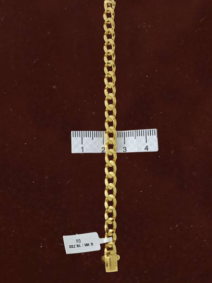 Cuban Link Chain Bracelet With Lobster Clasp 6Mm Wide 8 Inch Length - Four