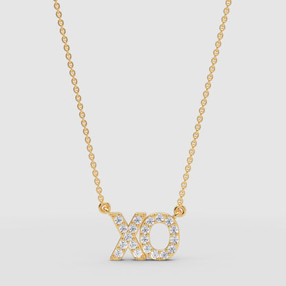 Xo Hugs And Kisses Pav Crystal Pendant Necklace - Three