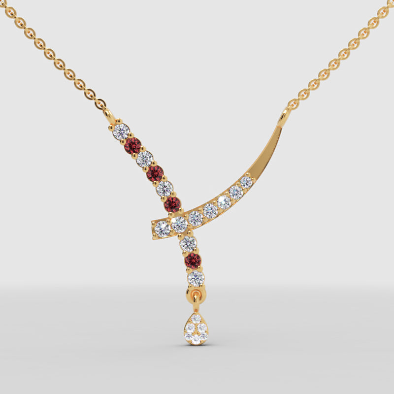 White Gold Diamonds With Coloured Gemstone Accents. - Seven
