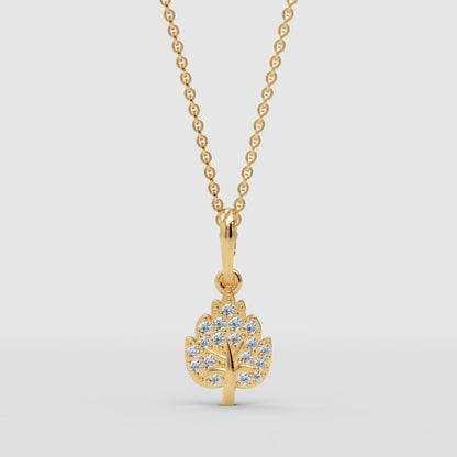 Tree Of Life Pendant Necklace With Cubic Zirconia Stones - Three