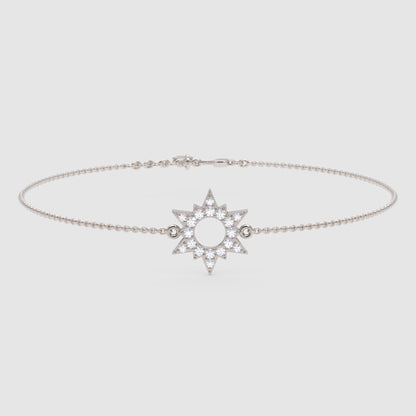 Starburst Halo Bracelet With Pav Crystals - Three