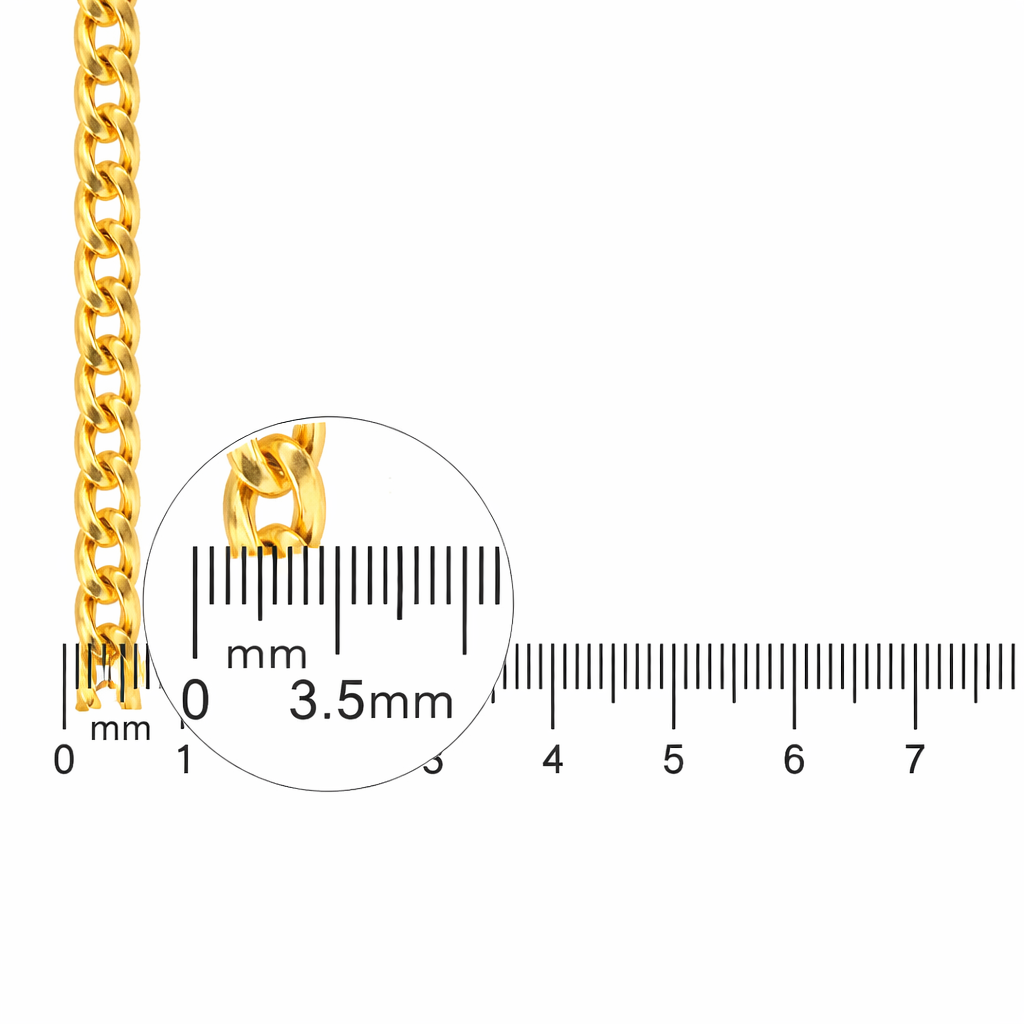 Cuban Link Chain Bracelet With S Hook - Four