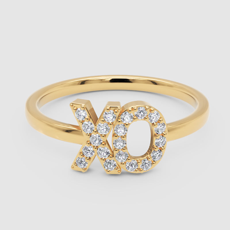 Diamond Xo Hugs And Kisses Ring - Four