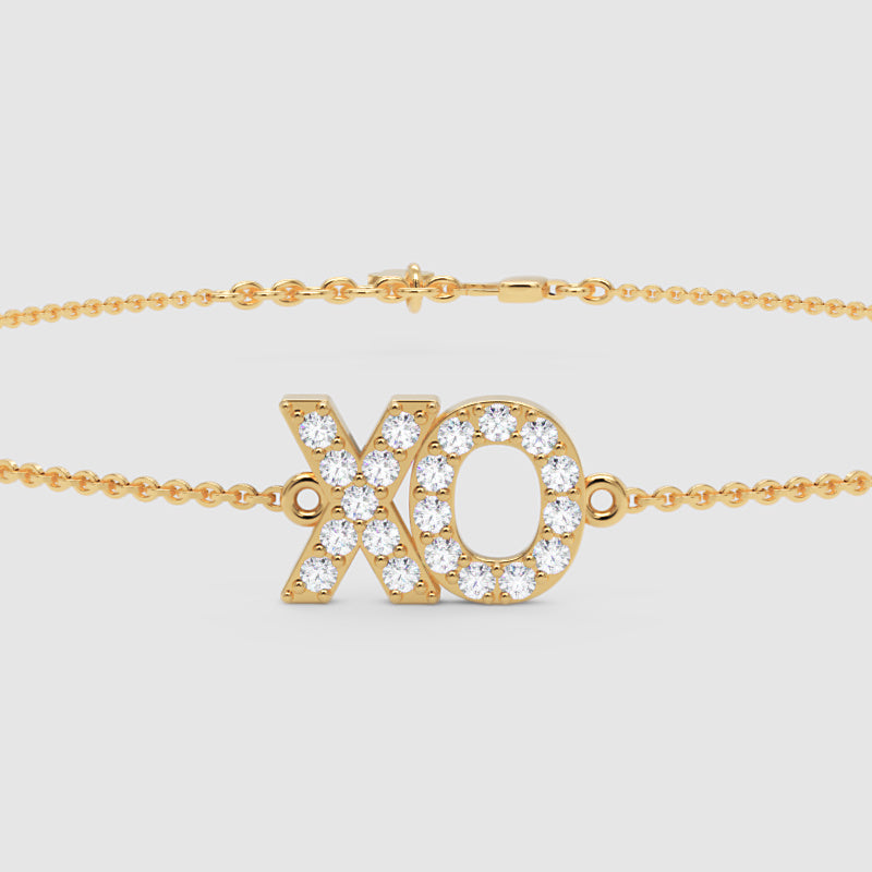 Xo Hugs And Kisses Crystal Bracelet - Four