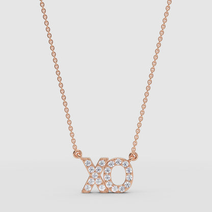 Xo Hugs And Kisses Pav Crystal Pendant Necklace - Four