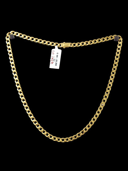 Classic Cuban Link Chain Necklace With Box Clasp - Four