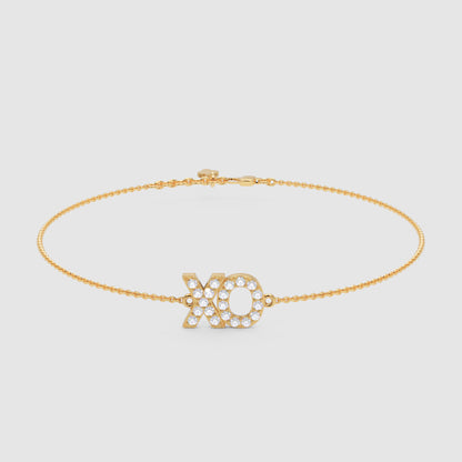 Xo Hugs And Kisses Crystal Bracelet - Five